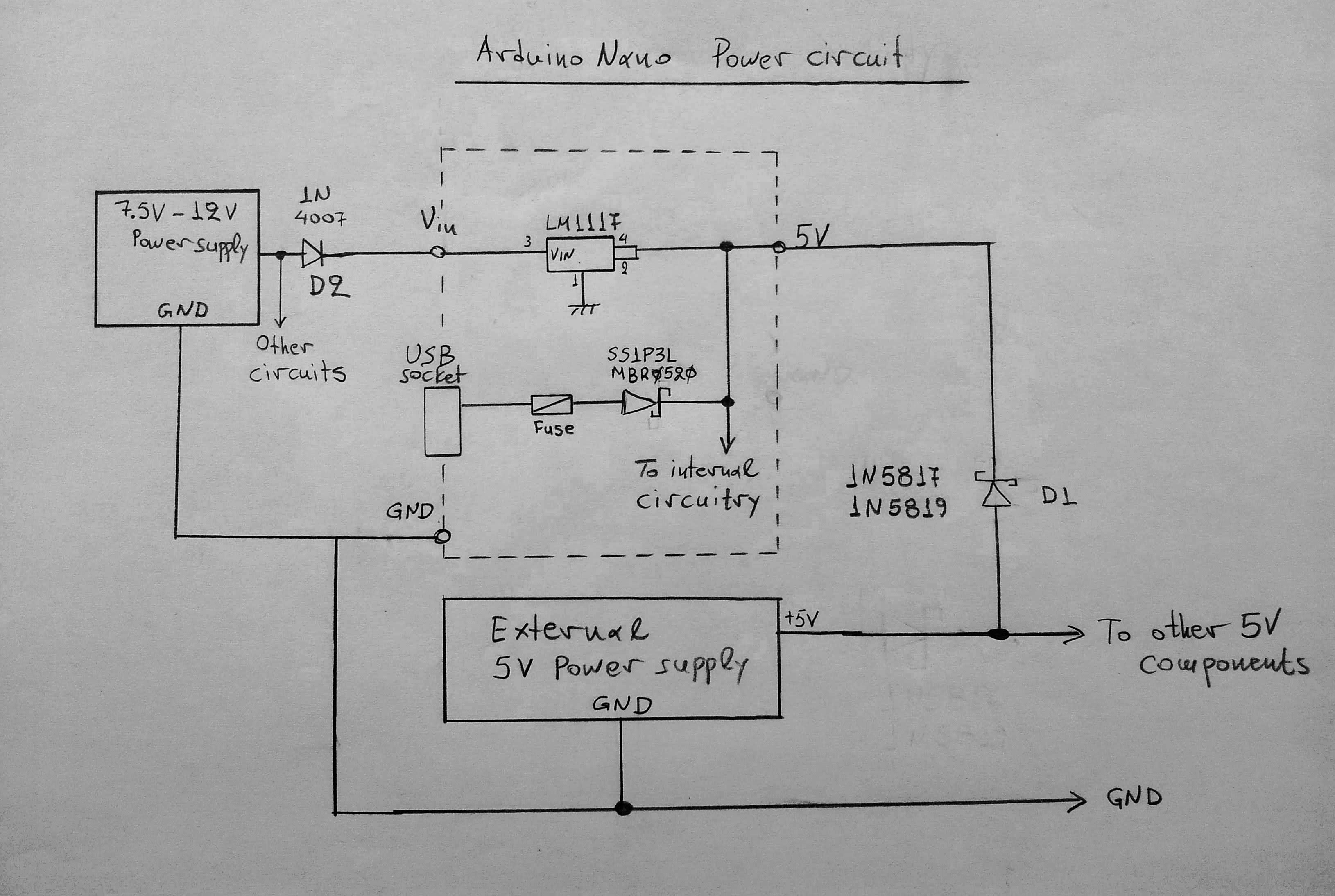 Arduino Nano Power