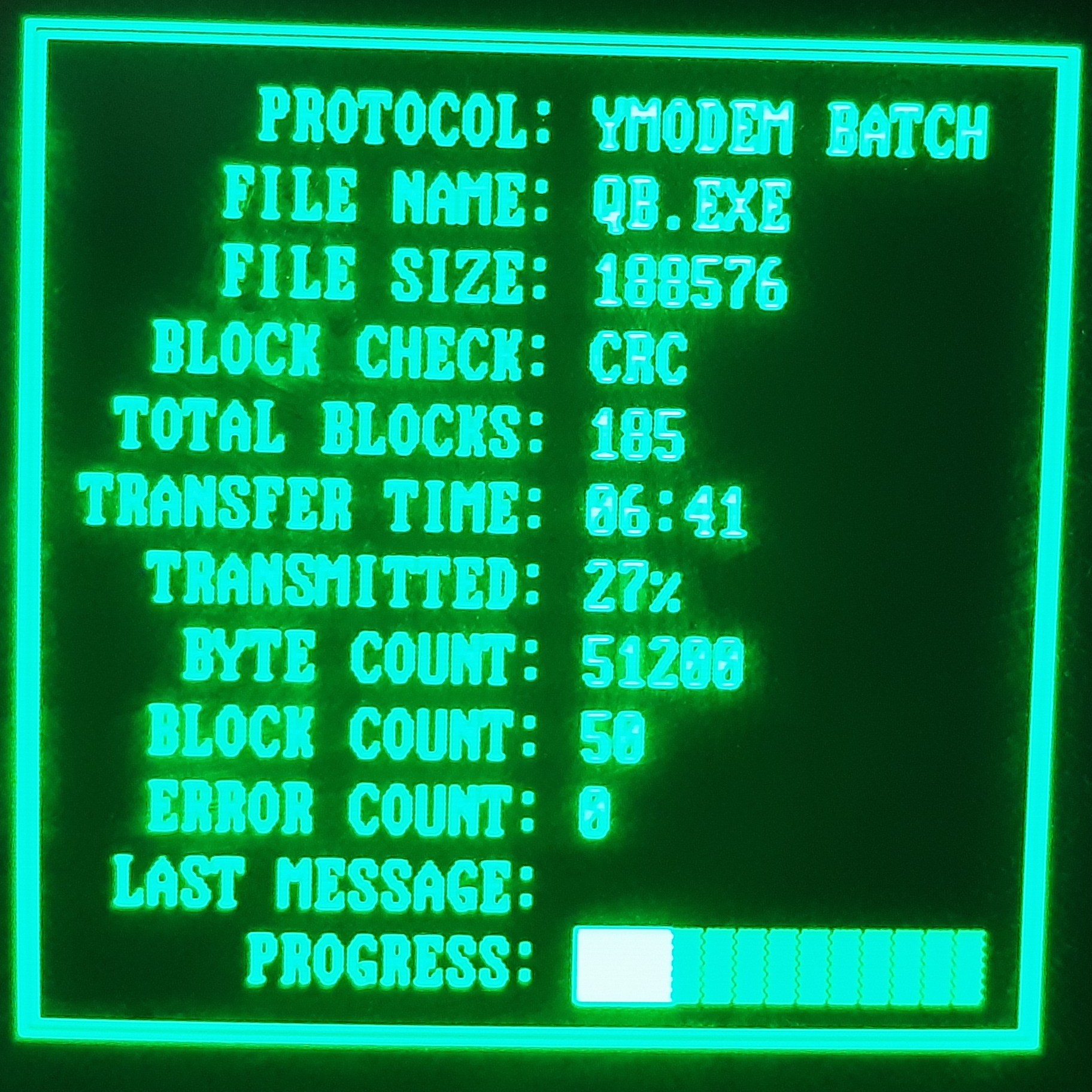  Procomm Plus Transfer Progress